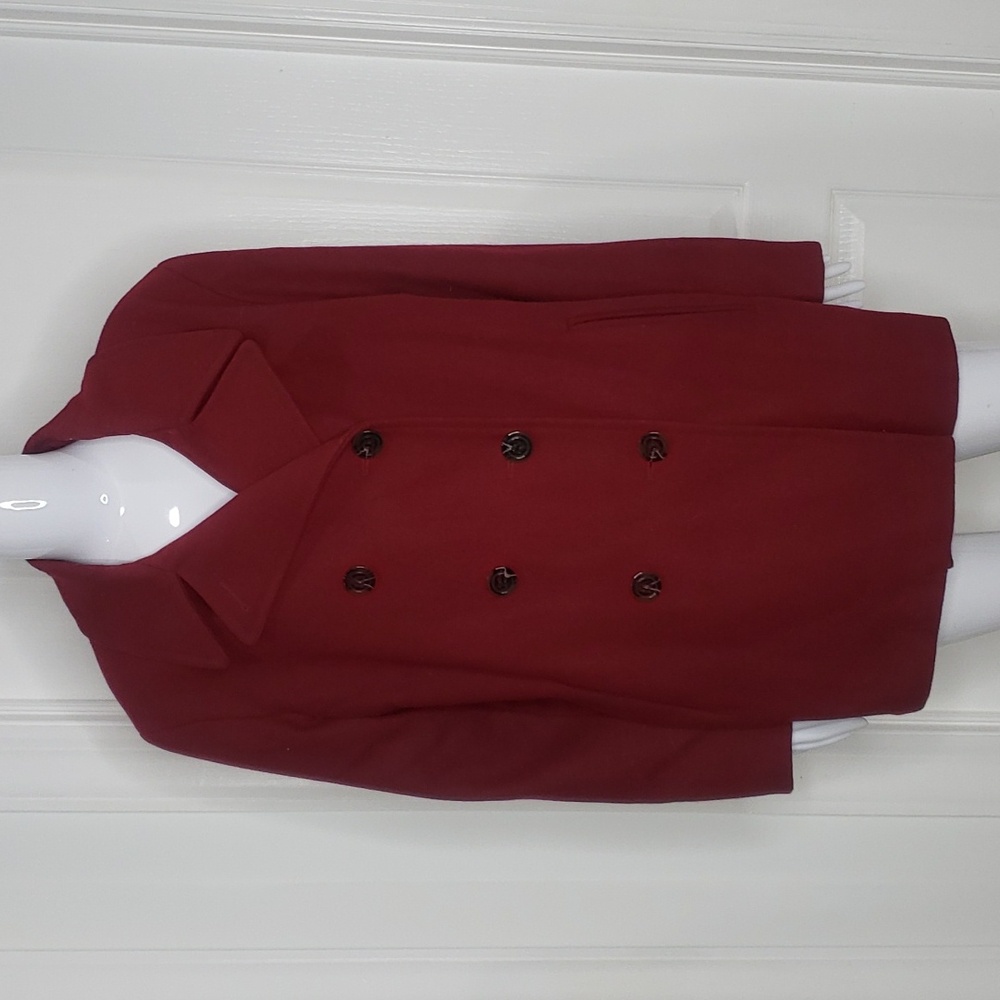 Marvin Richards Crimson Red Peacoat Size 1X